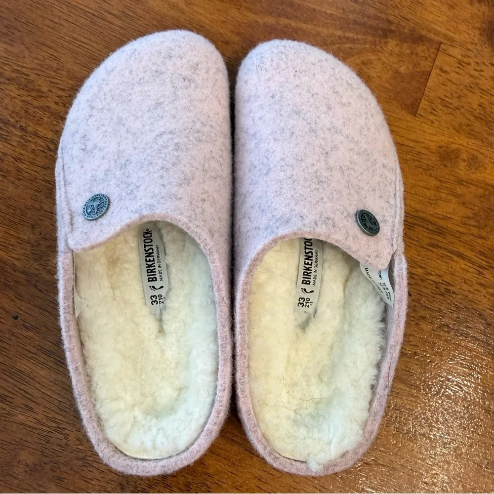 Birkenstock Zermatt Shearling Wool Felt Clog size 2